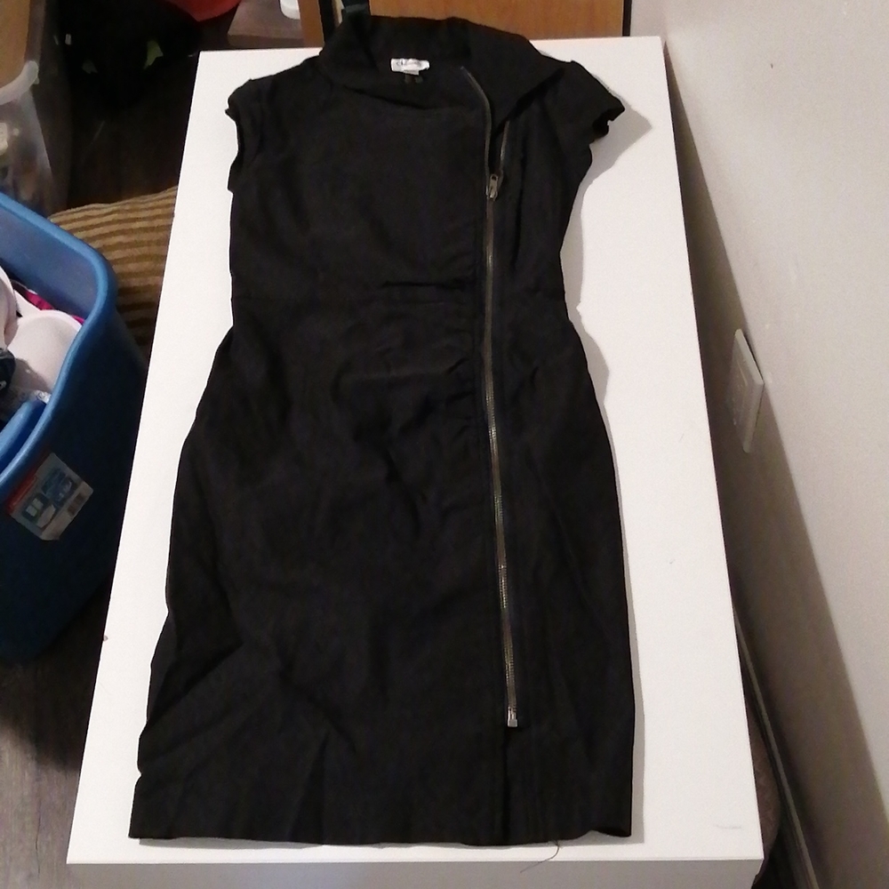 Black zipper dress